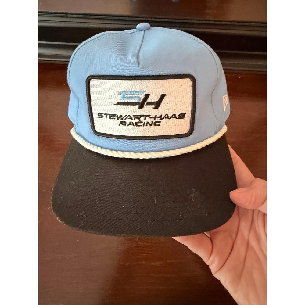 New Era Stewart-Haas Racing Hat Mens OSFA Blue Black Good NASCAR Snapback Cap - Picture 3 of 6